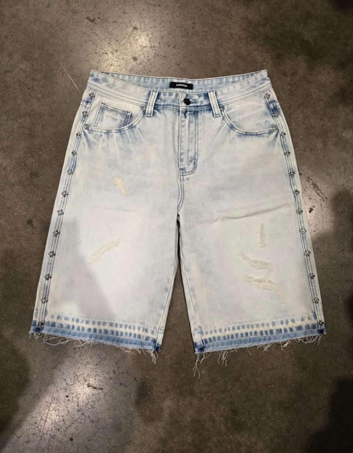 Kindred Black Waxed Jort Shorts - Image 3