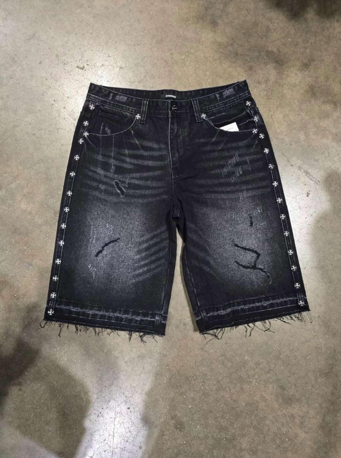 Kindred Black Waxed Jort Shorts - Image 2