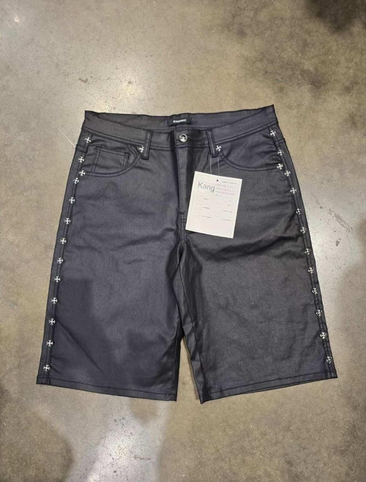 Kindred Black Waxed Jort Shorts